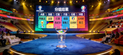 2026世界杯分组抽签仪式现场图片，显示各小组球队分布